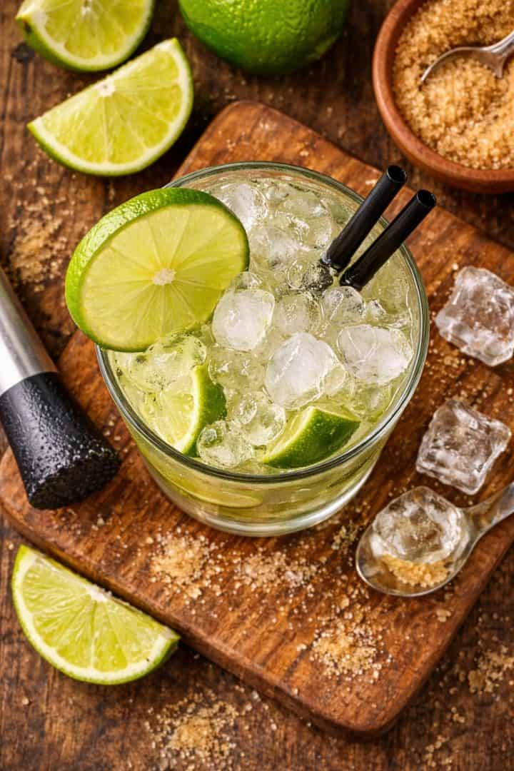 Caipirinha top view
