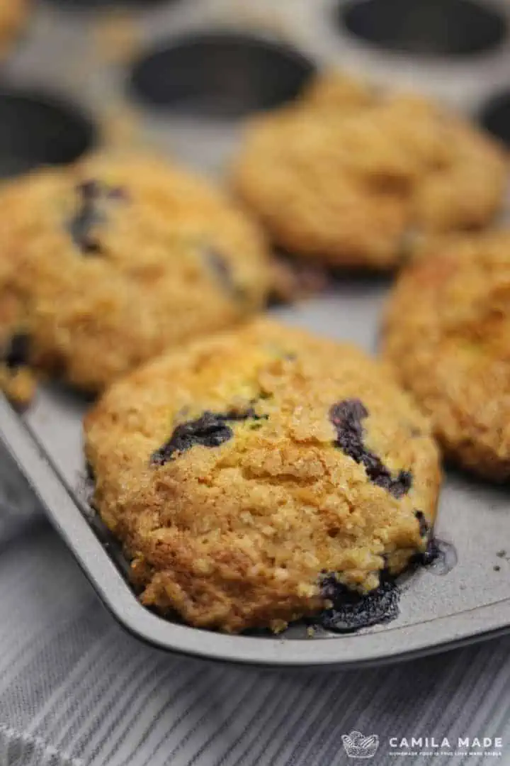 An Streusel Blueberry as Fheàrr Muffins