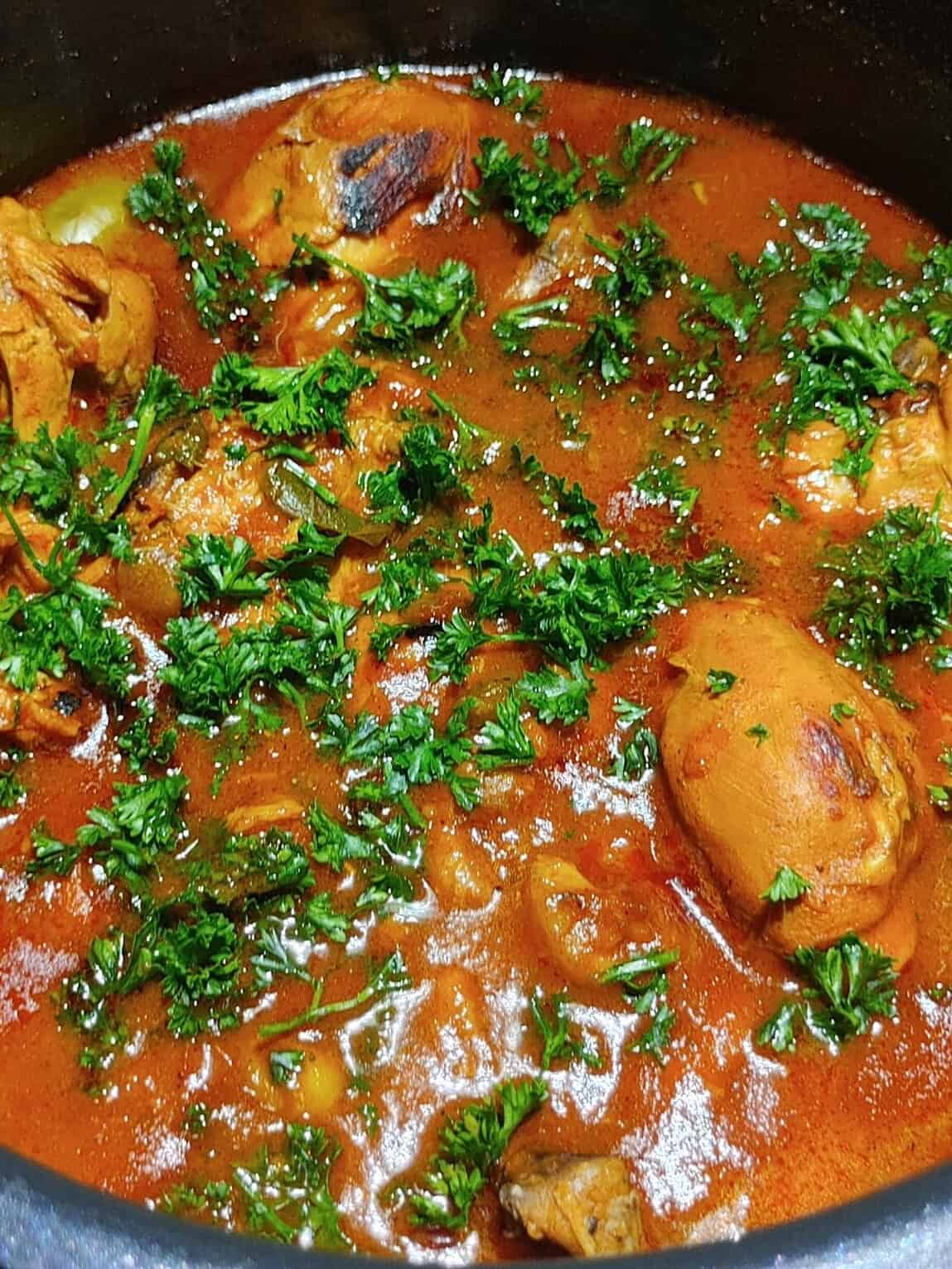Moroccan Chicken with Green Olives