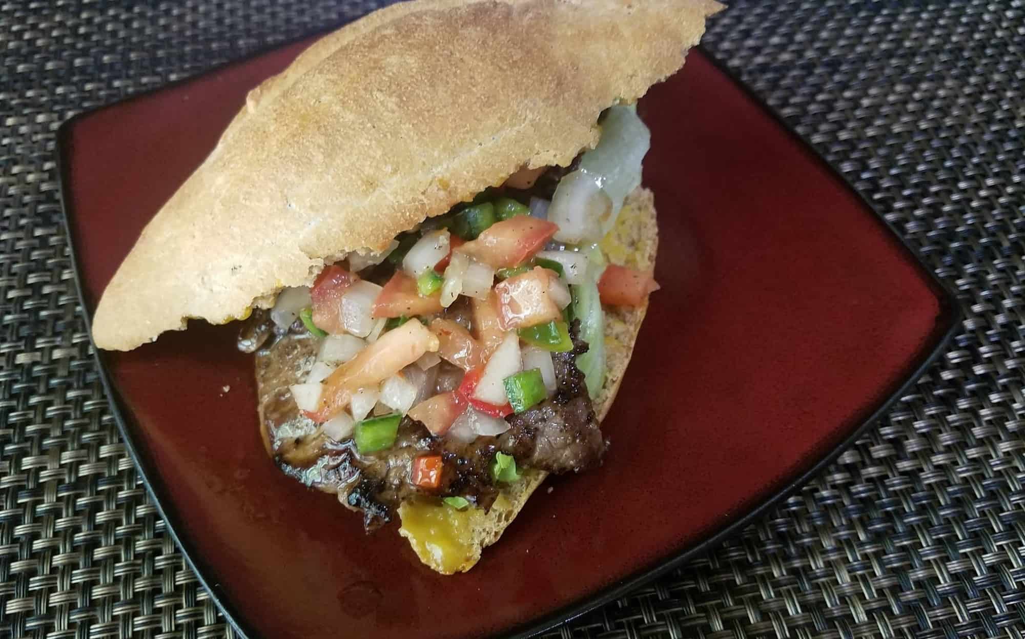 Tenderloin Sandwich with Sweet Sour Honey Mustard 