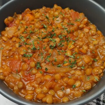 Hearty Tomato Lentil Stew