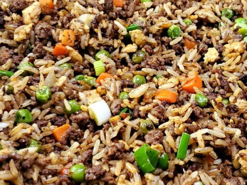 Ground Beef Fried Rice