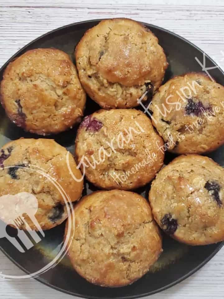 Whole Wheat Blueberry Muffins