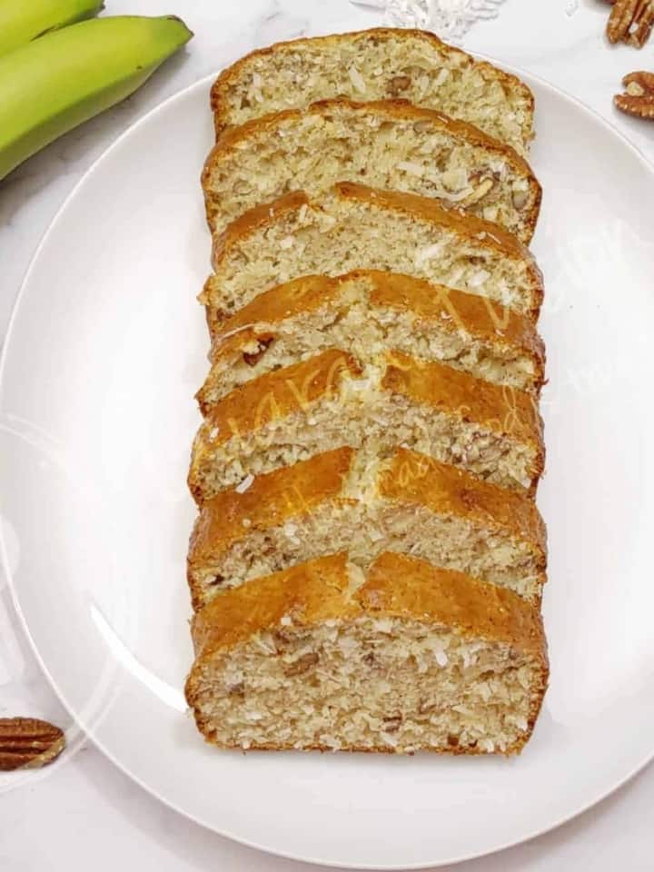 Easy Banana Bread with Coconut and Pecans