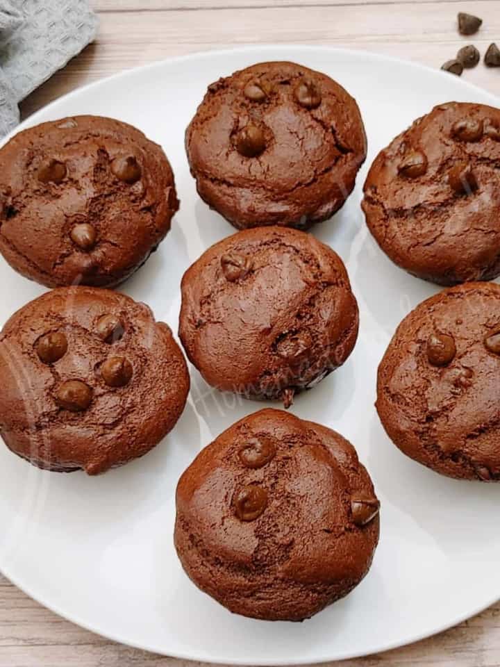 Whole Wheat Chocolate Muffins