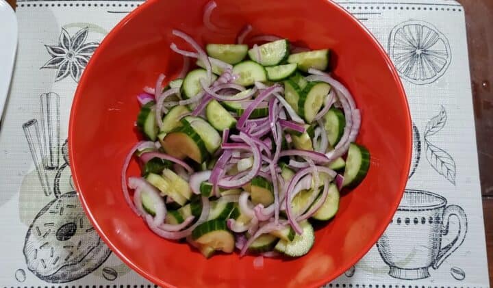 Homemade Cucumber Salad recipe