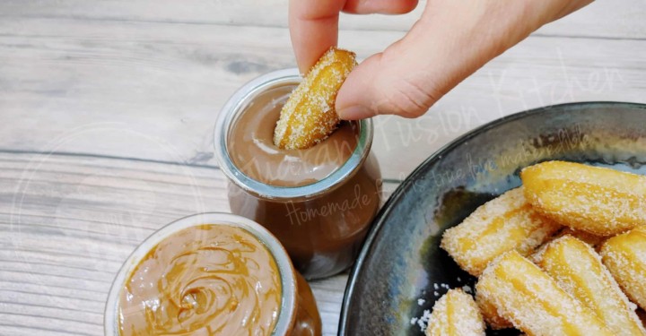Perfect Orange Churros with Spiced Hot Chocolate