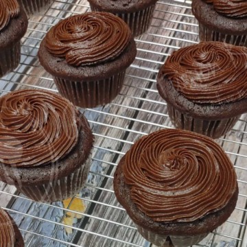 Perfect Double Chocolate Cupcakes