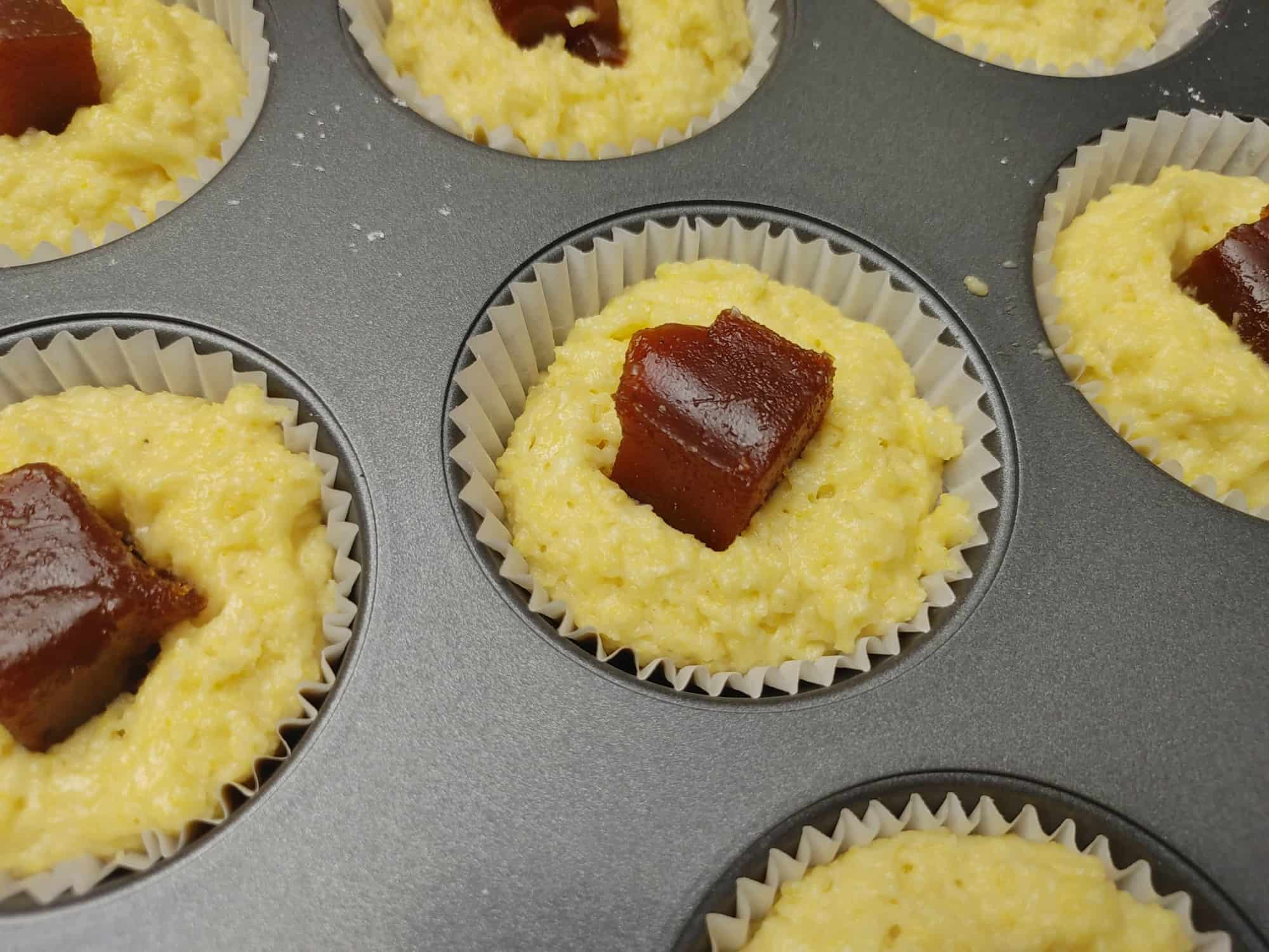 Brazilian Cornbread Muffins with Guava