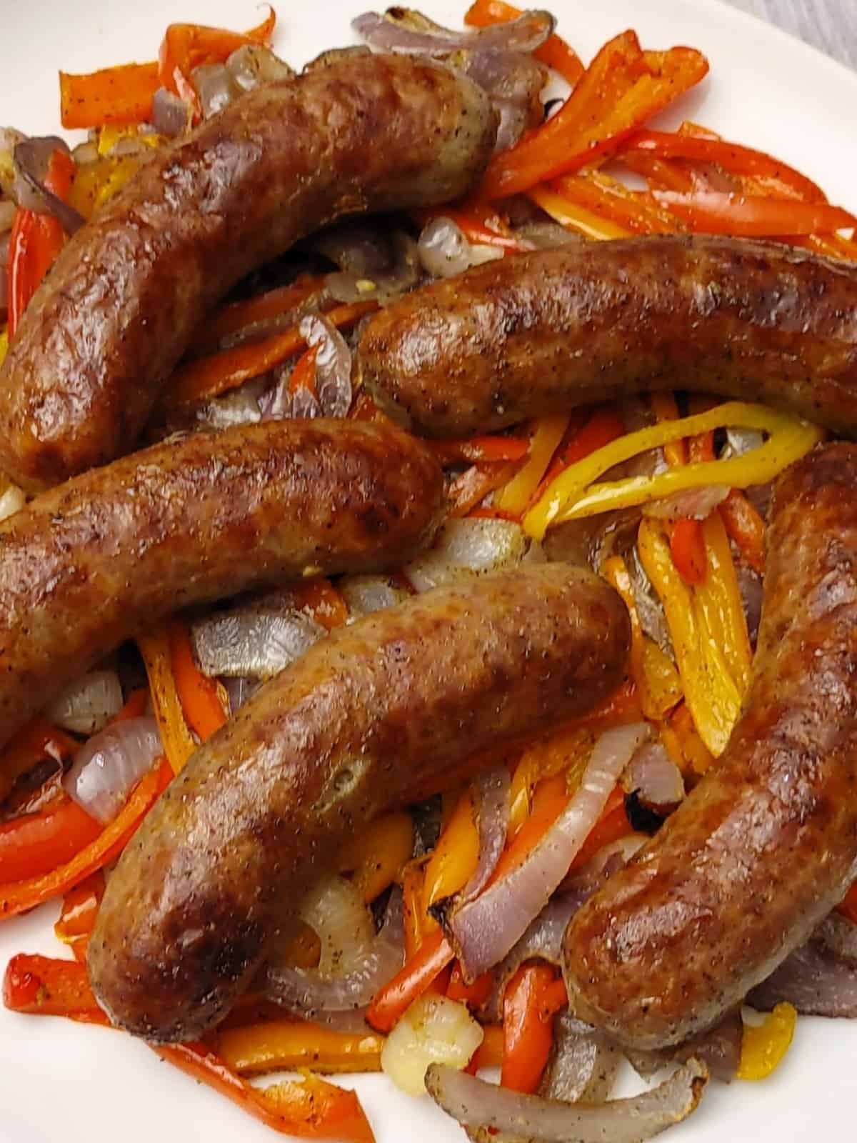 Sheet pan sausage