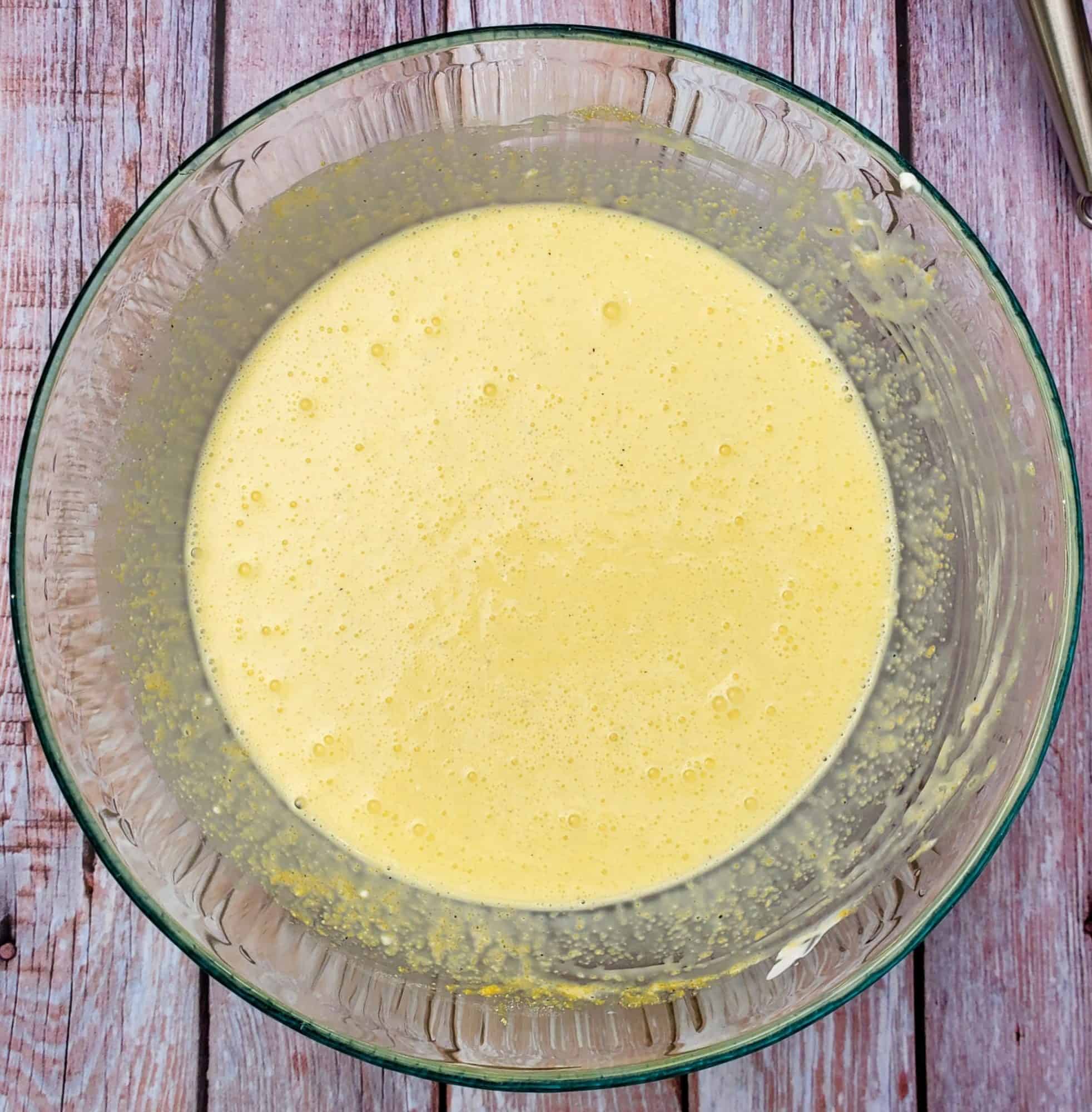 Simple Spinach Frittata with a touch of Cornmeal