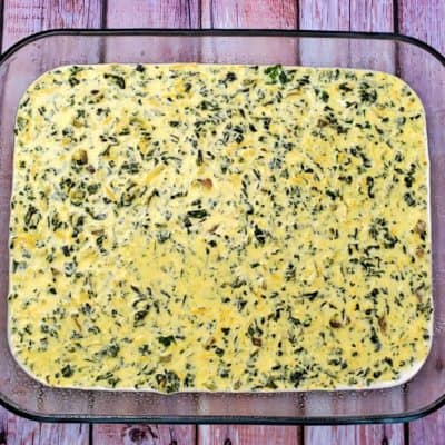 Simple Spinach Frittata with a touch of Cornmeal