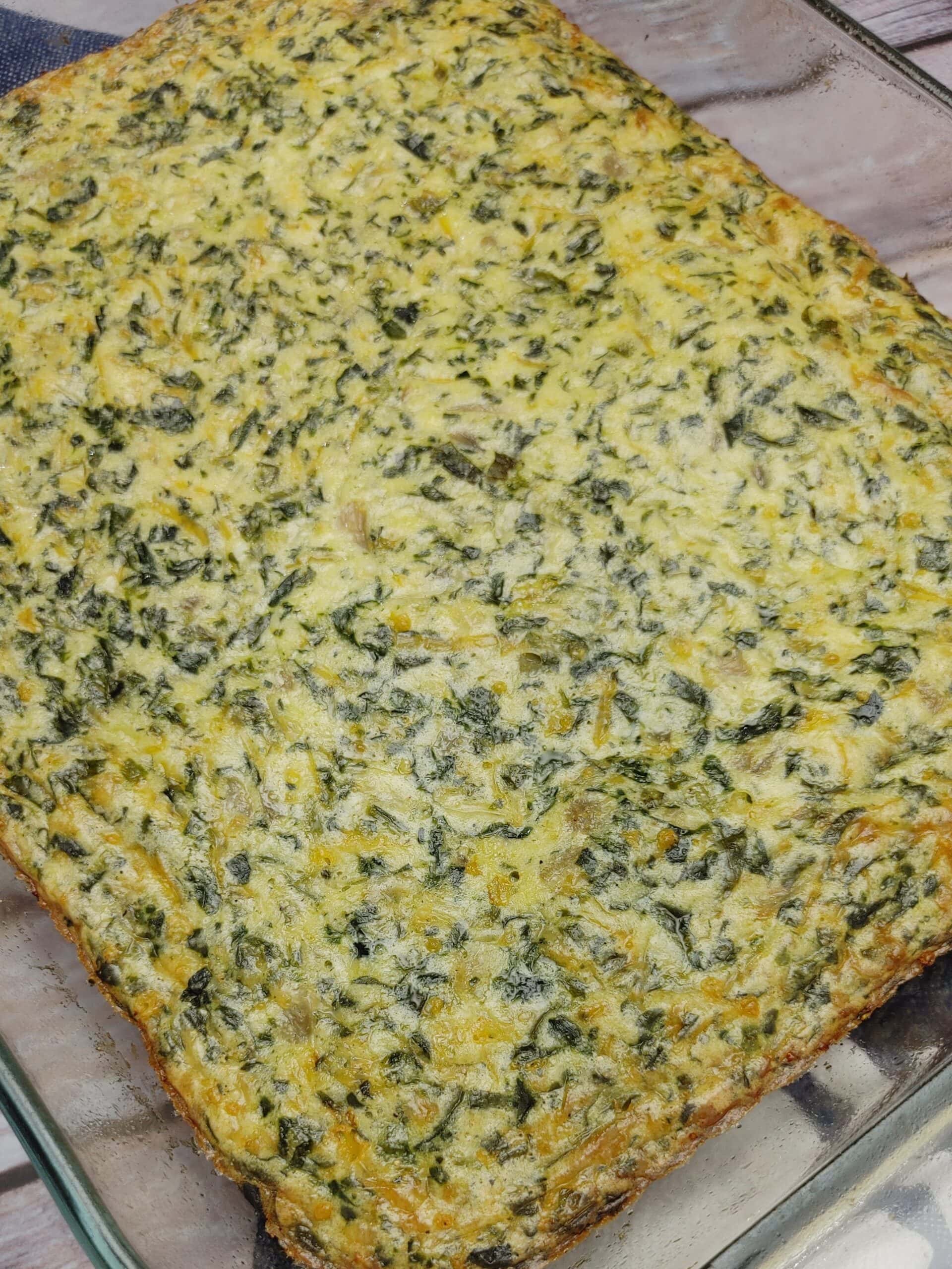 Spinach Frittata with Cornmeal