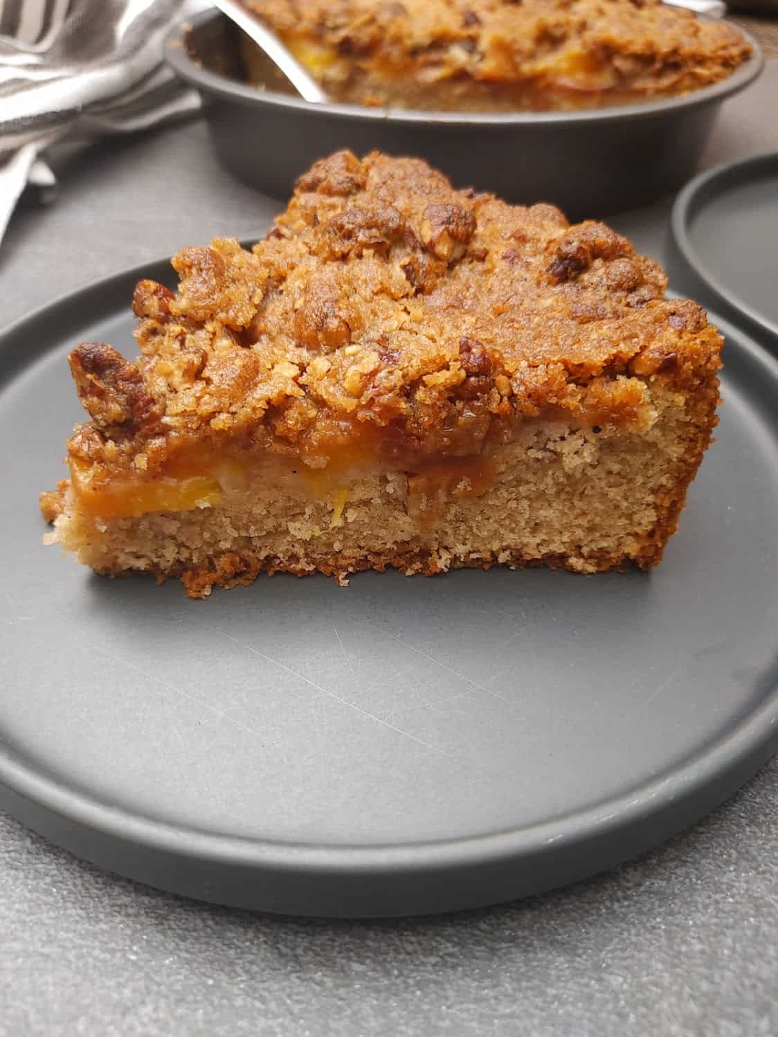 Peach Cake with Streusel