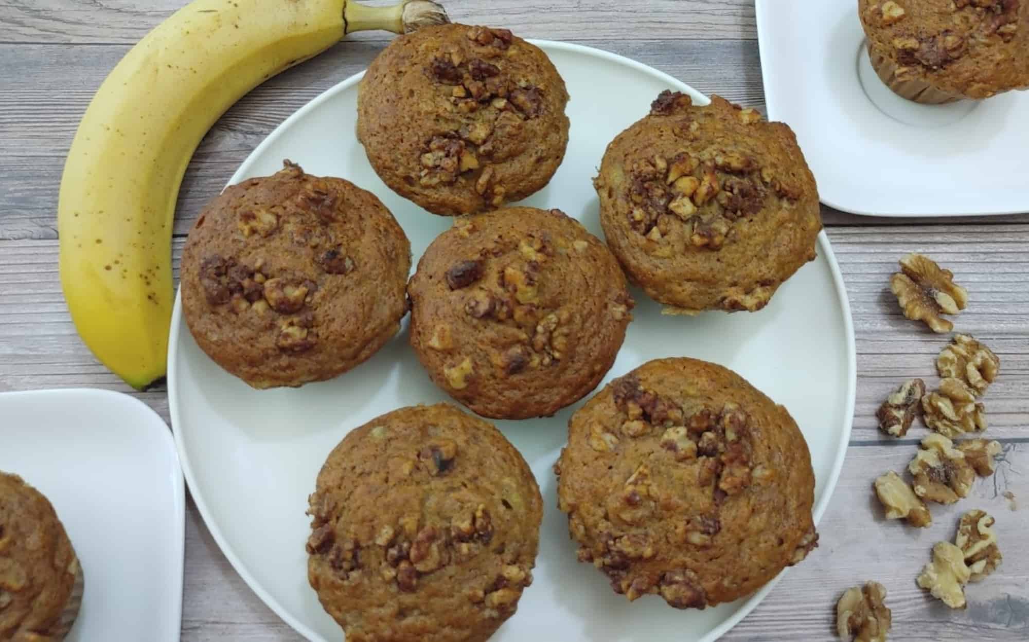 Whole Wheat Banana Muffins