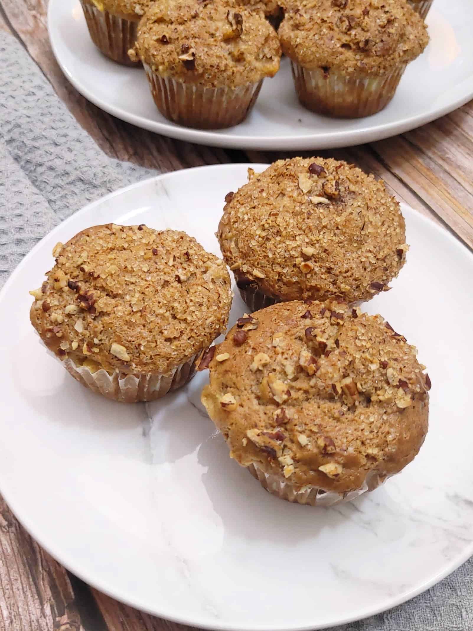 Healthy Pumpkin Apple Muffins