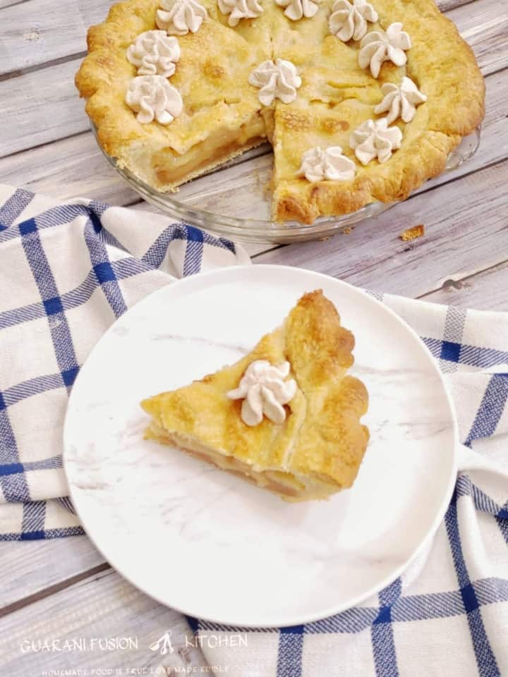 Apple Pie with Spiced Whipped Cream