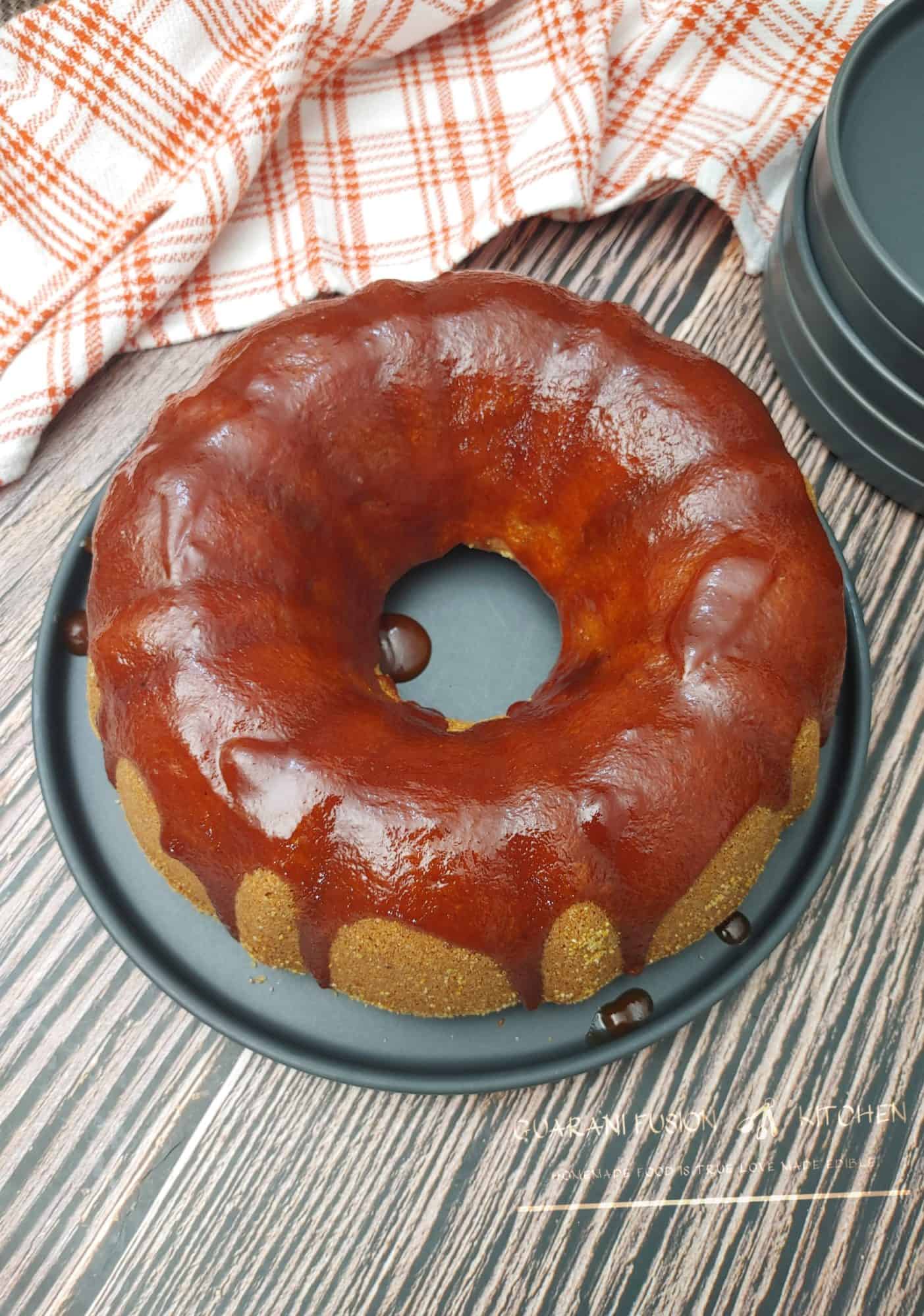 The Best Brazilian Cornbread Bundt Cake with Guava Glaze | Bolo de Fubá Con Goiabada
