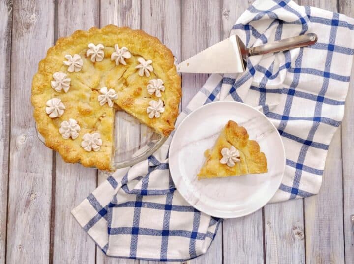 Apple Pie with Spiced Whipped Cream