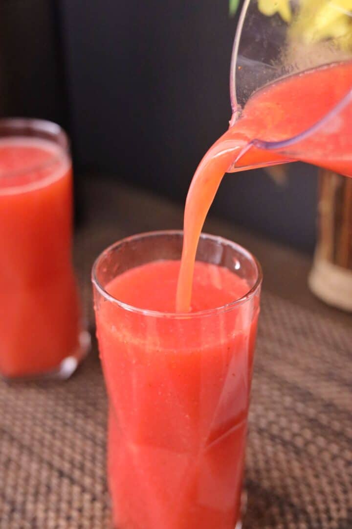 The Best Homemade Strawberry Juice