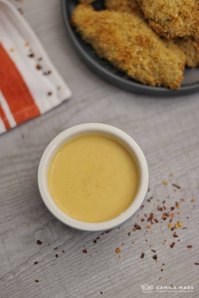 Baked Crispy Chicken Tenders with Honey-Mustard Dipping Sauce
