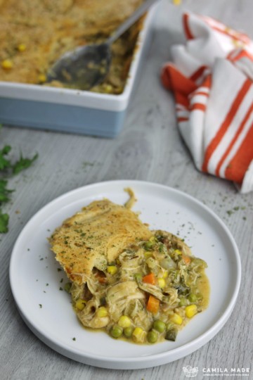 Easy Chicken Pot Pie Casserole - The Perfect Comfort Food | Camila Made