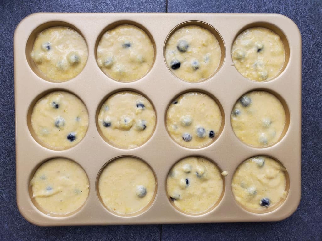 Blueberry Cornbread Muffins 8