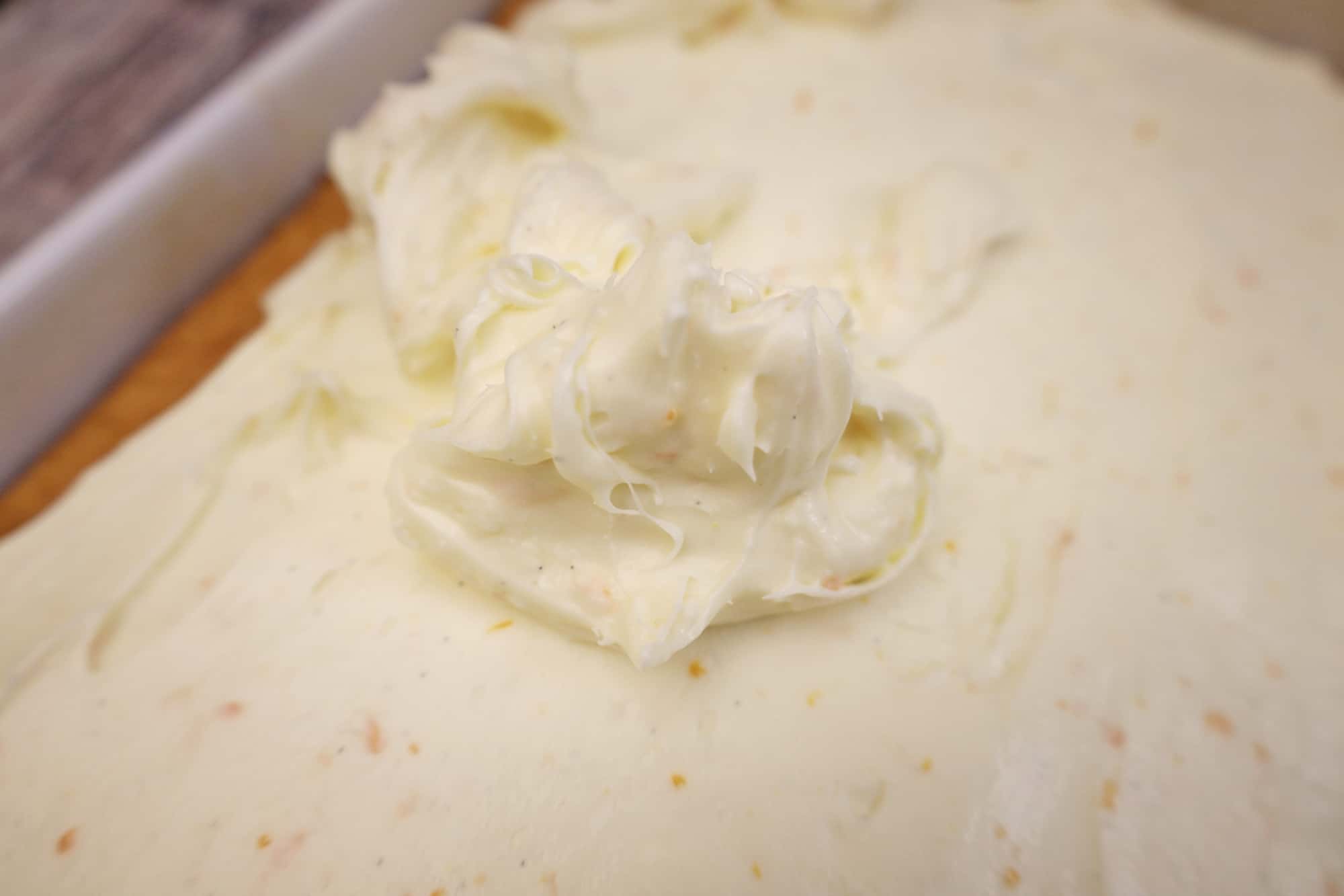 Orange Sheet Cake with Orange Cream Cheese Frosting
