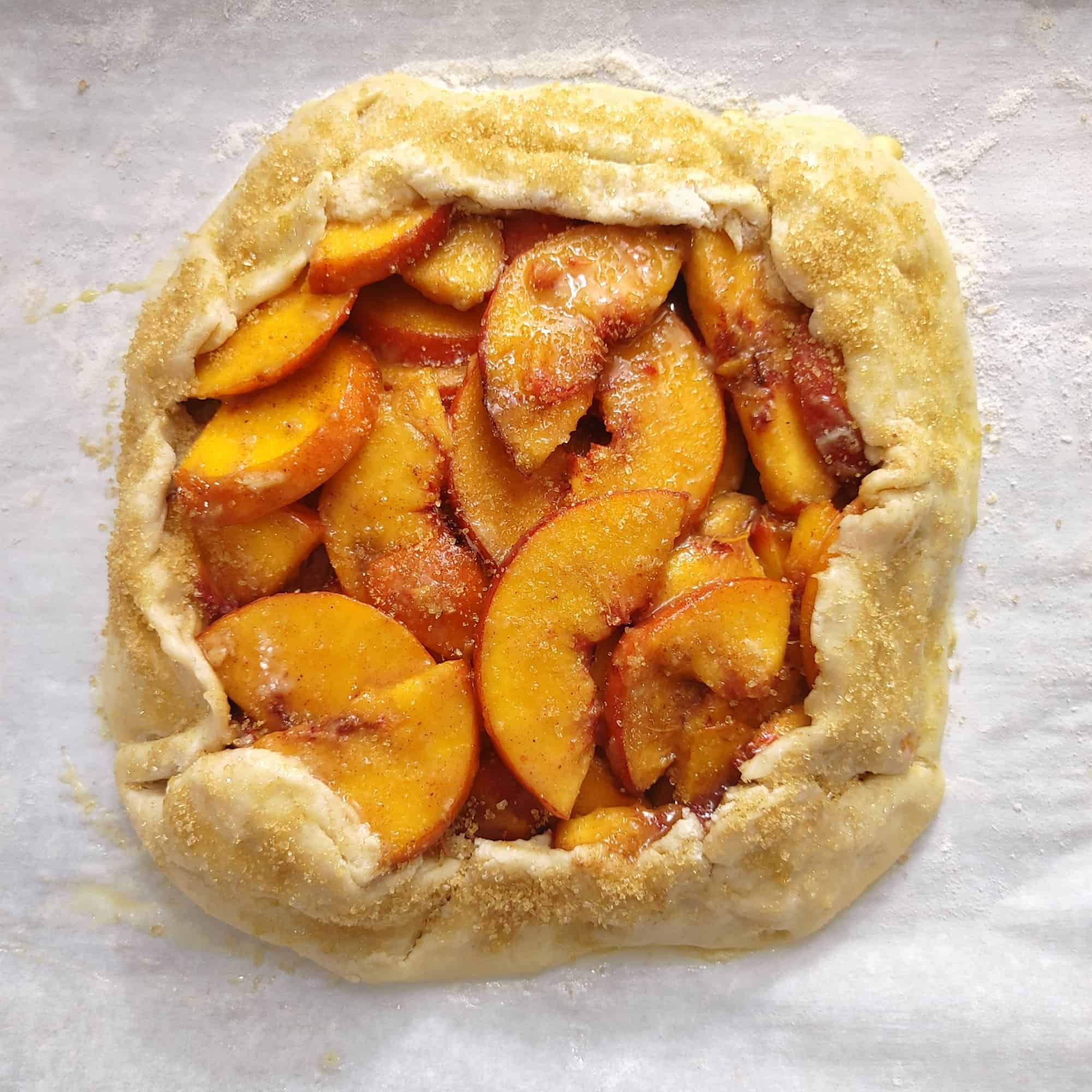Easy Peach Galette 20 Easy Peach Galette 0