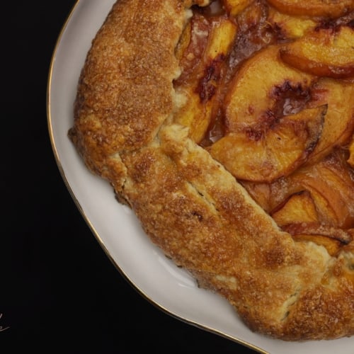 Easy Peach Galette 19