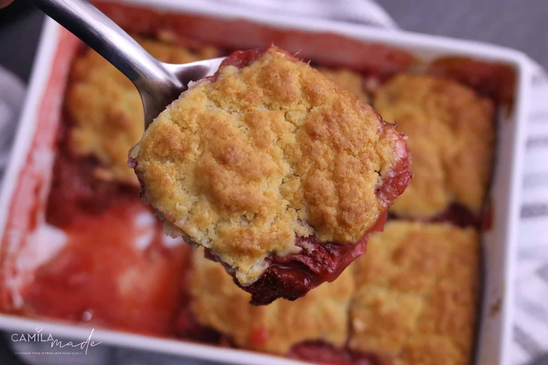 Easy Strawberry Cobbler 17 Strawberry Cobbler 7