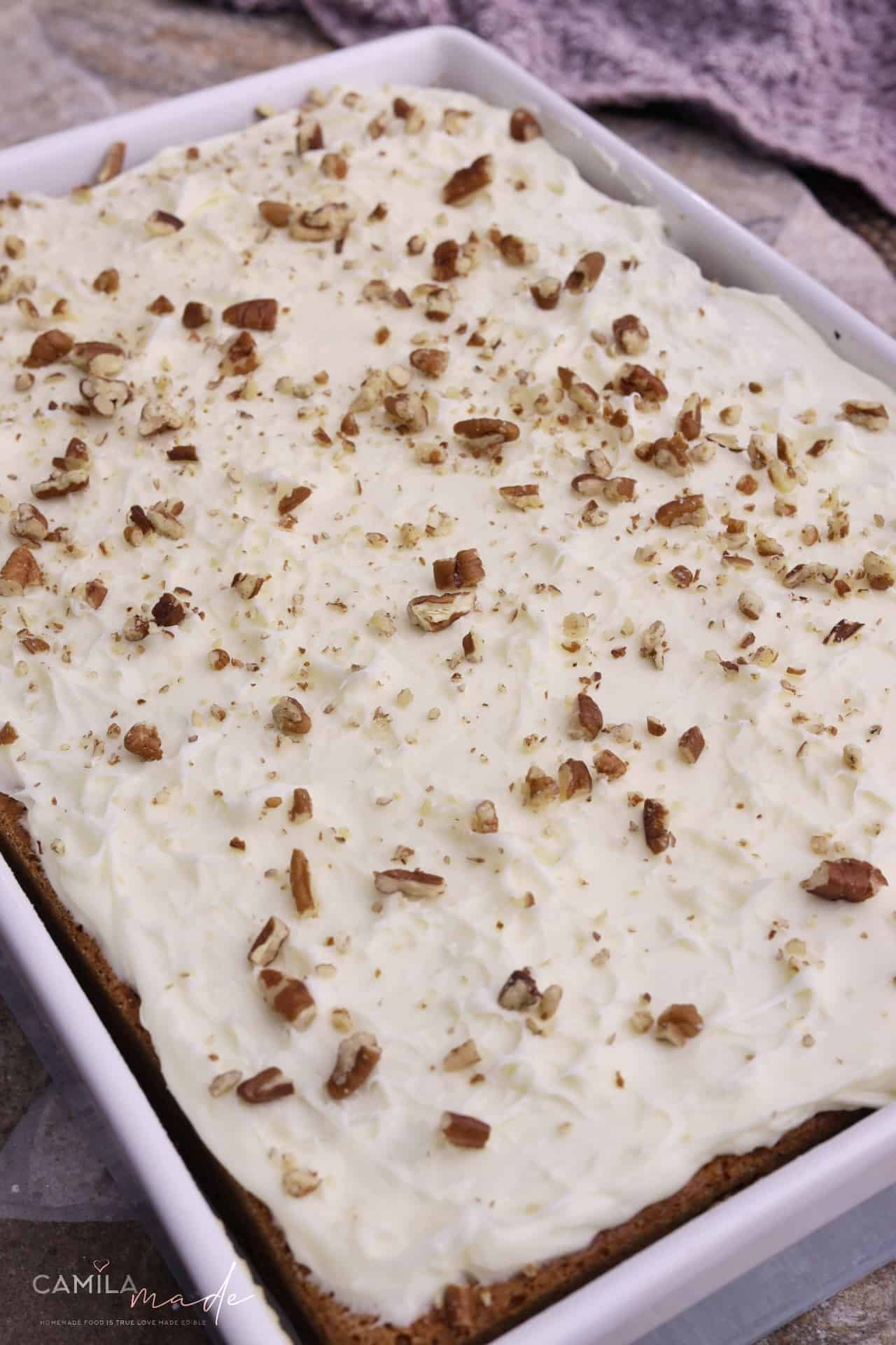 Carrot Sheet Cake 4 Carrot Sheet Cake with Cream Cheese Frosting