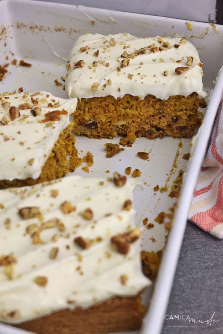 Carrot Sheet Cake with Cream Cheese Frosting 7