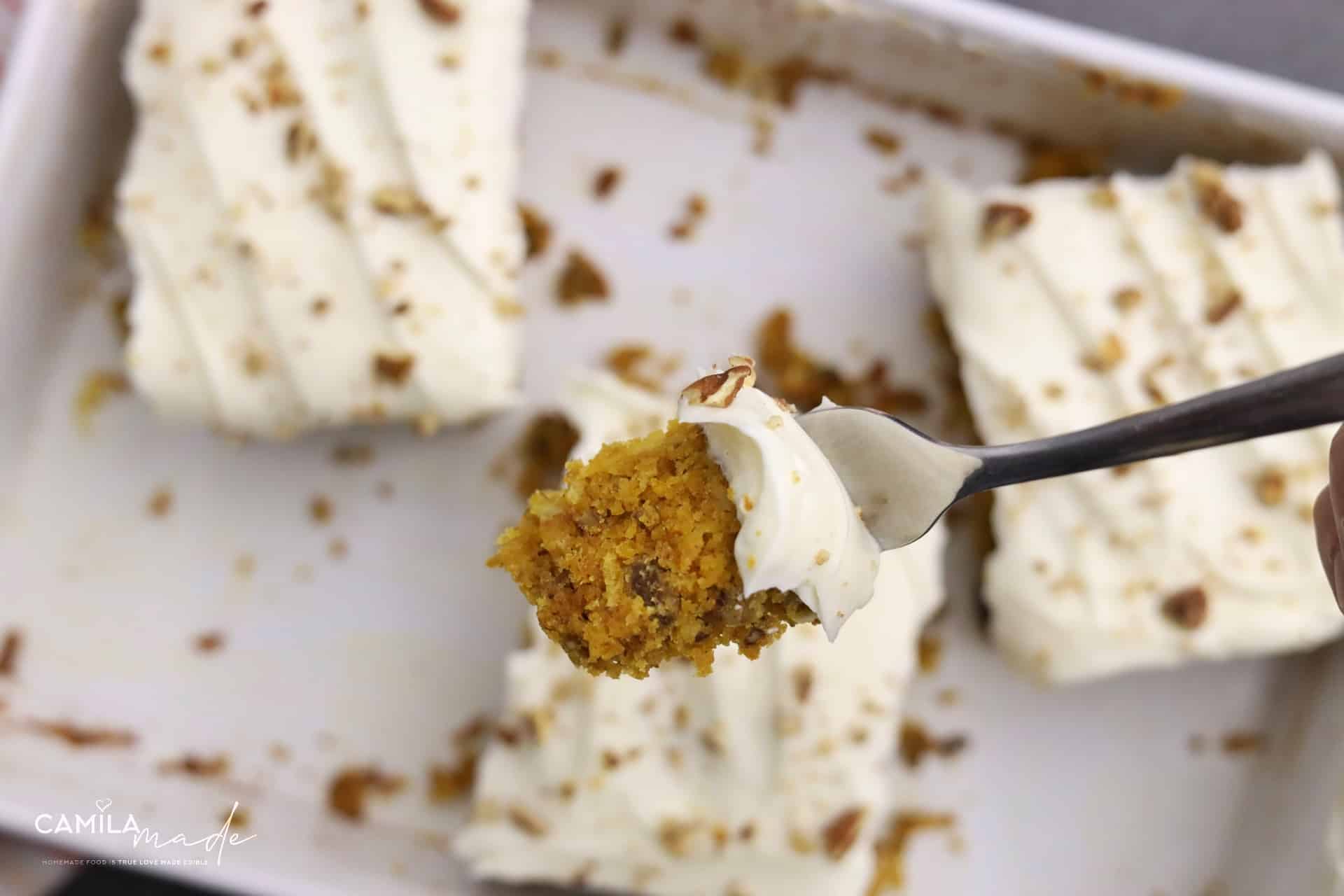Carrot Sheet Cake with Cream Cheese Frosting 9