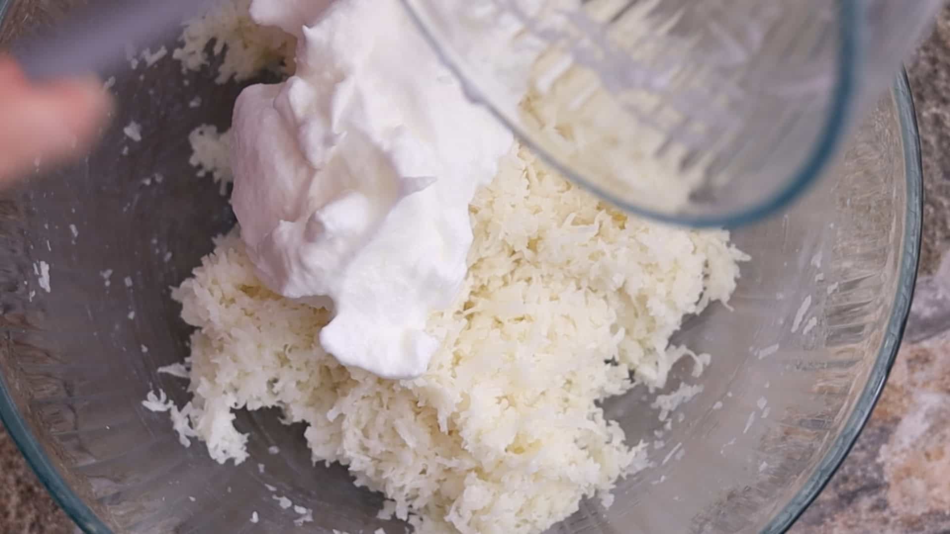 inserting egg whites