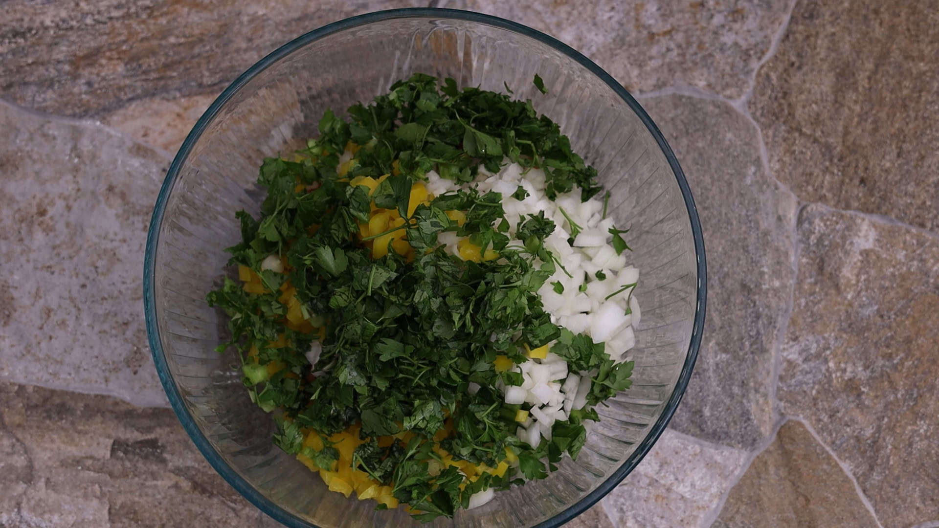 Mezcle todas las verduras