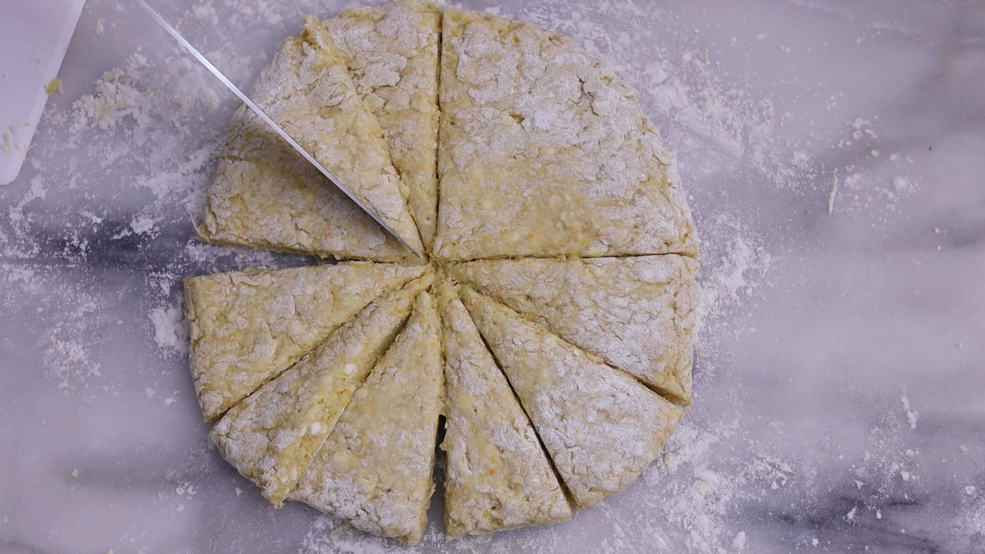 cut apart the dough