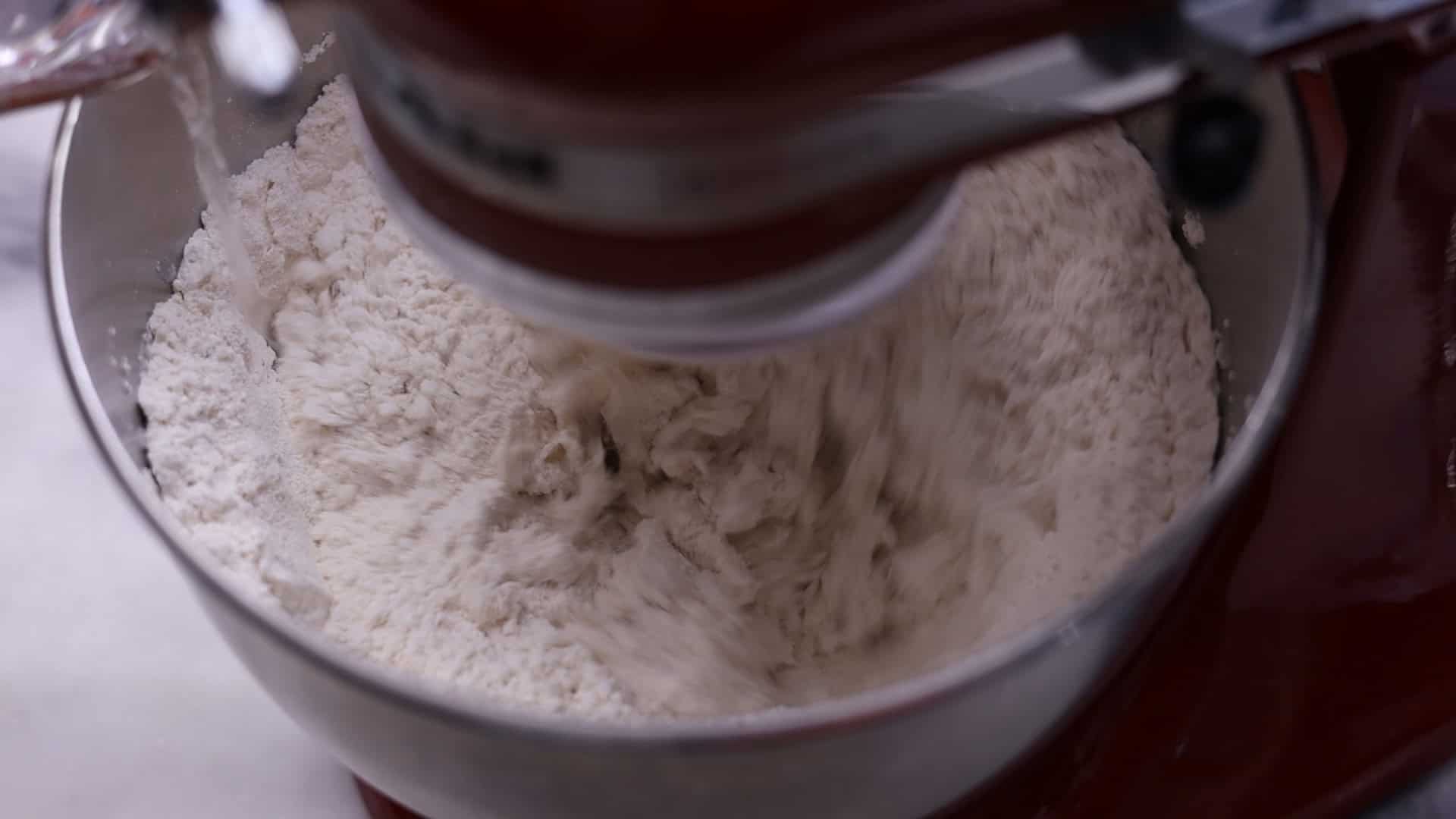combine flour, salt, sugar, anise seeds, and instant dry yeast. 4/4