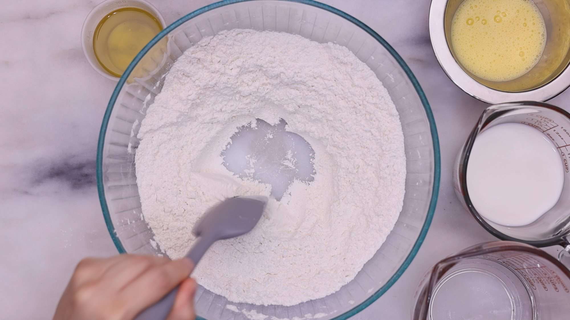 whisk together the flour