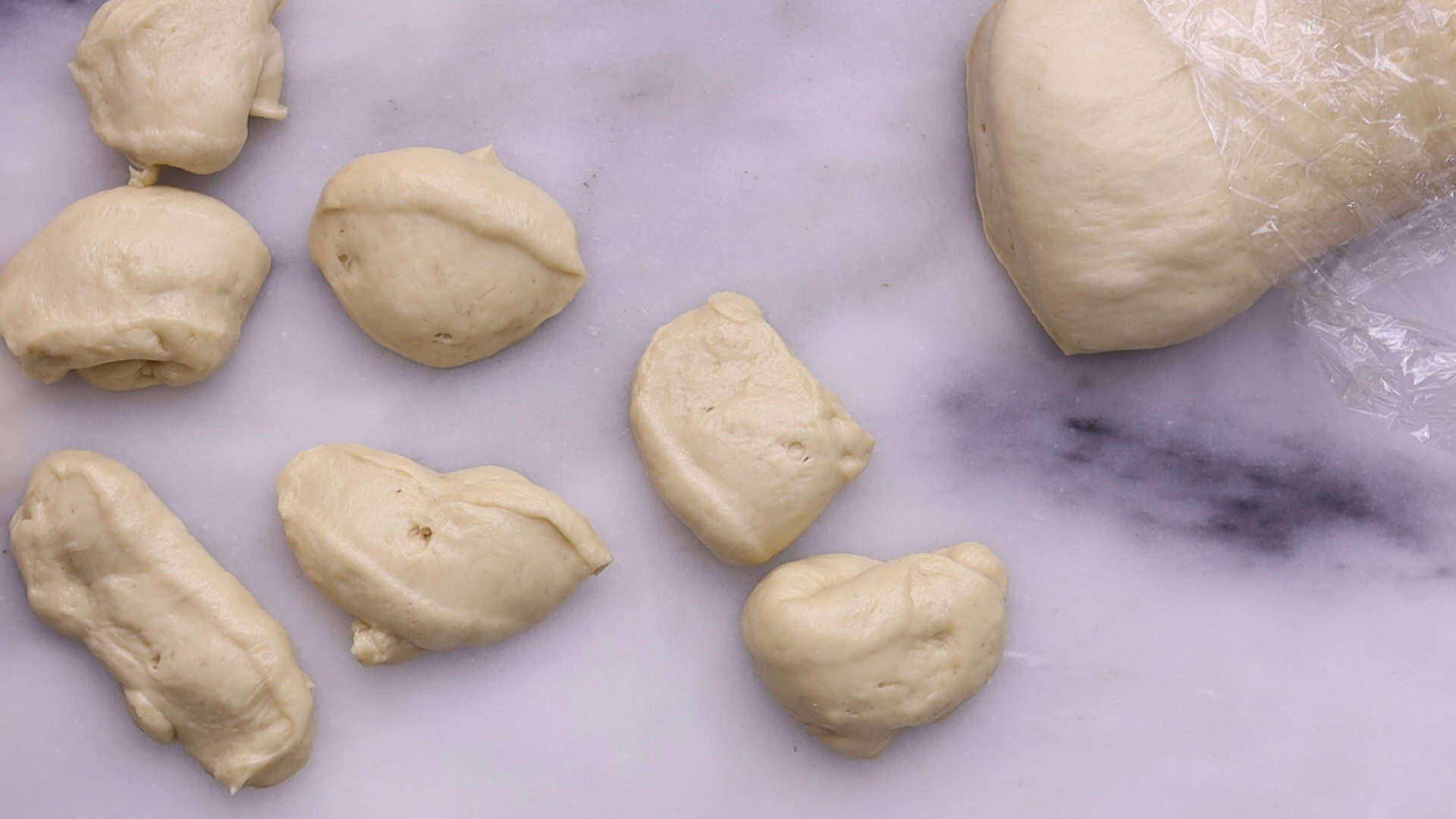 separating the dough