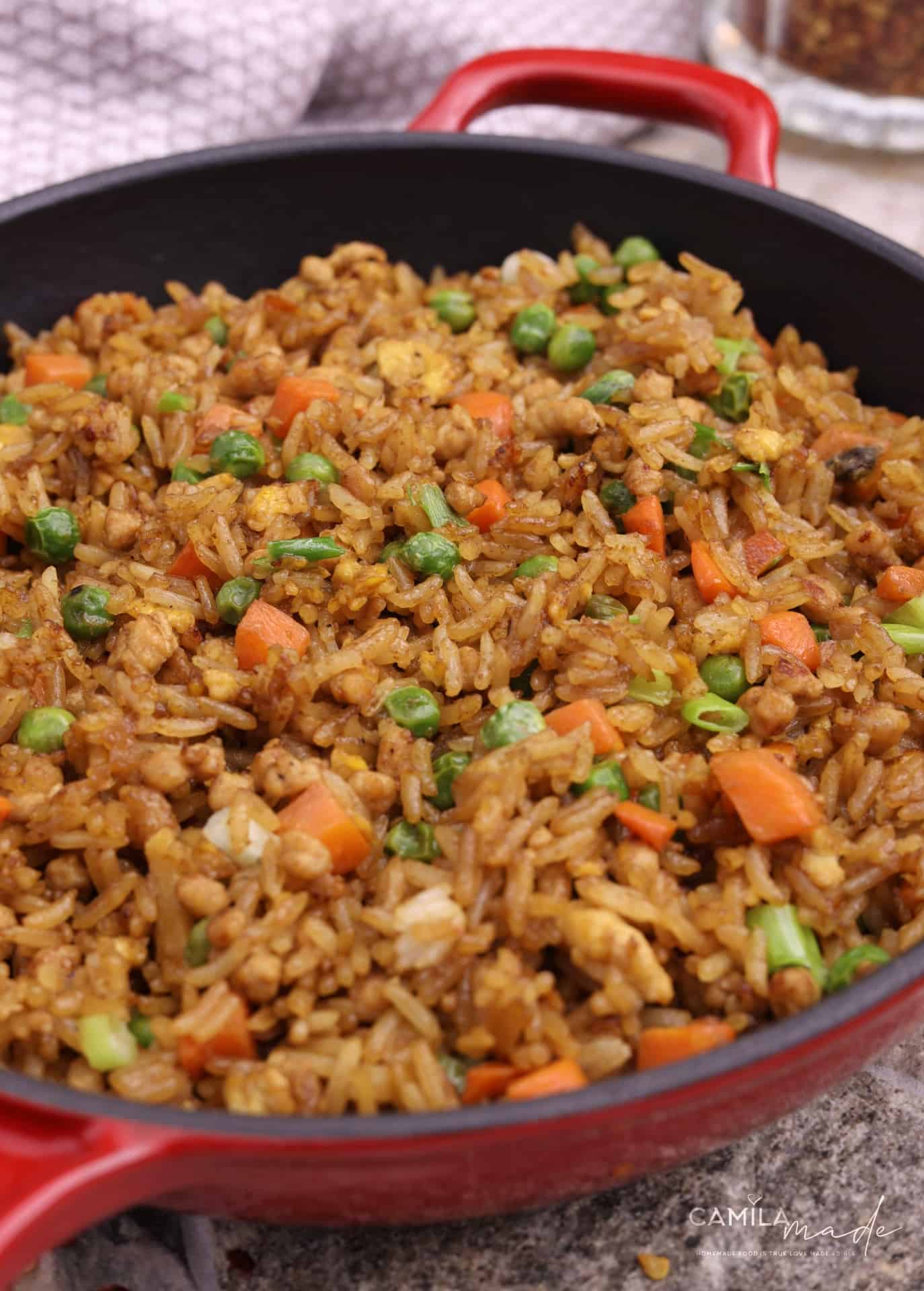 The Easiest Ground Pork Fried Rice