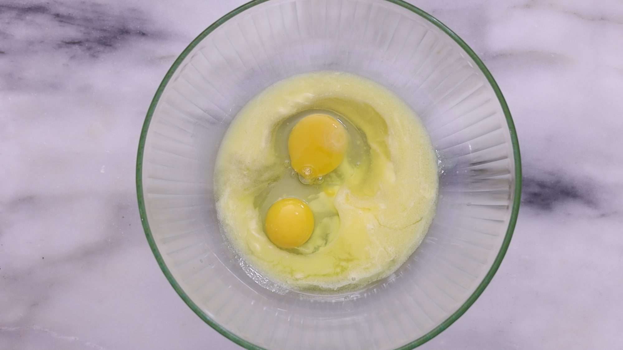In another bowl, whisk wet ingredients. ¼
