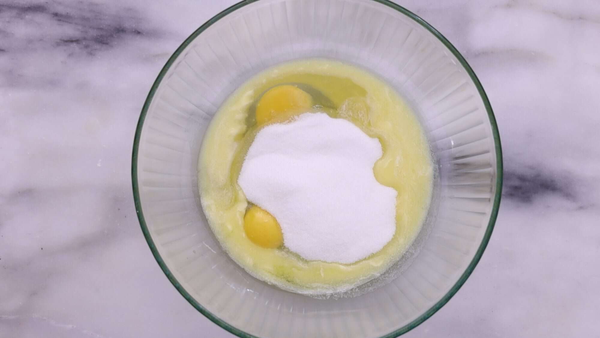 In another bowl, whisk wet ingredients. 2/4