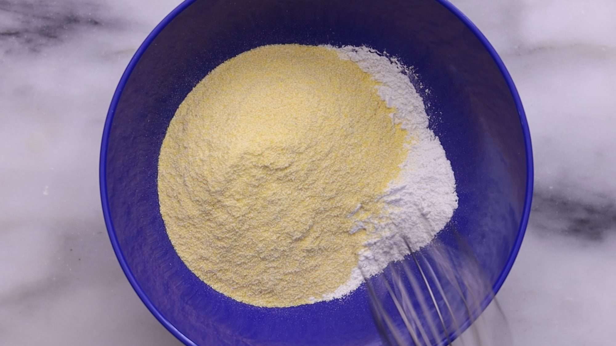 In one bowl, whisk dry ingredients. ¾