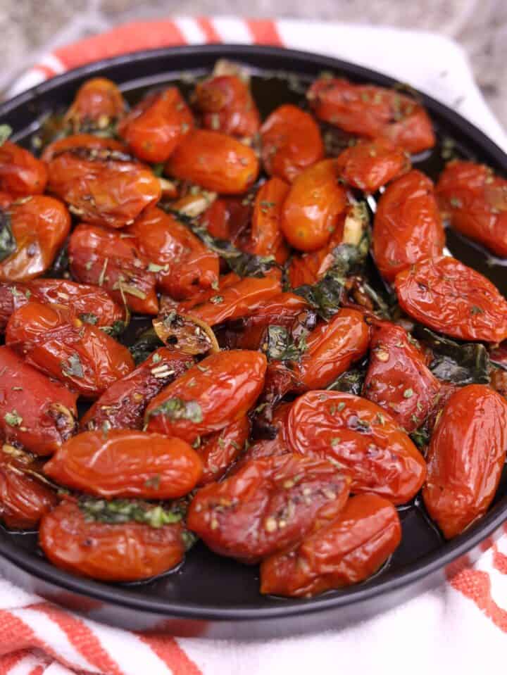 Slow Roasted Cherry Tomatoes With Balsamic Vinegar Camila Made