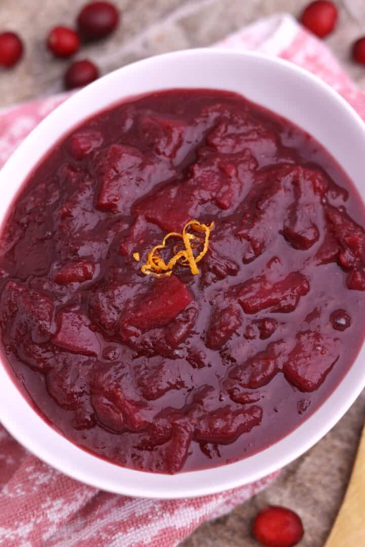 The Best Pineapple Cranberry Sauce