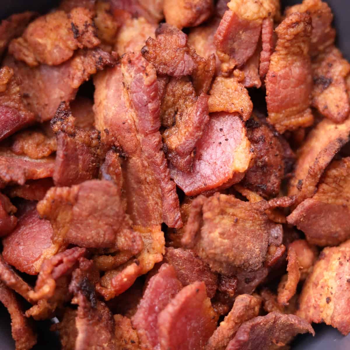 bacon in the bowl ready