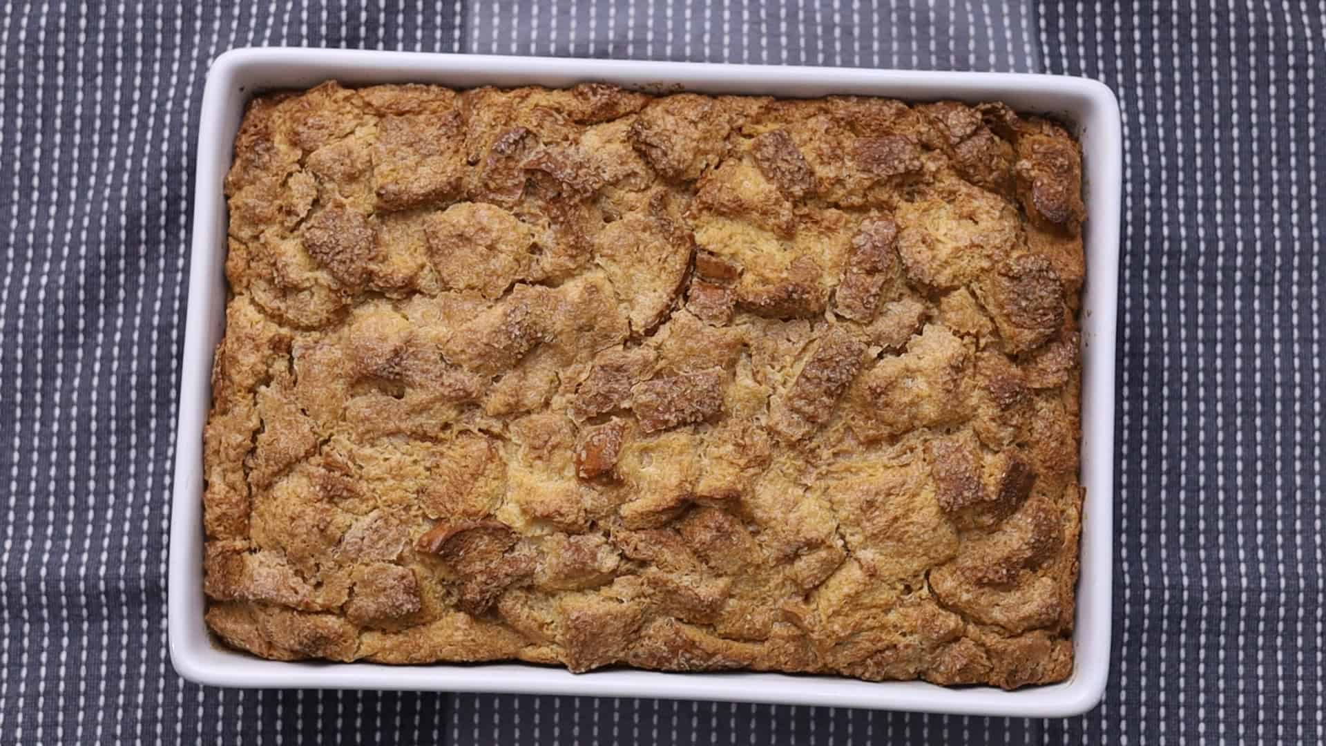 Bake until golden and set.
