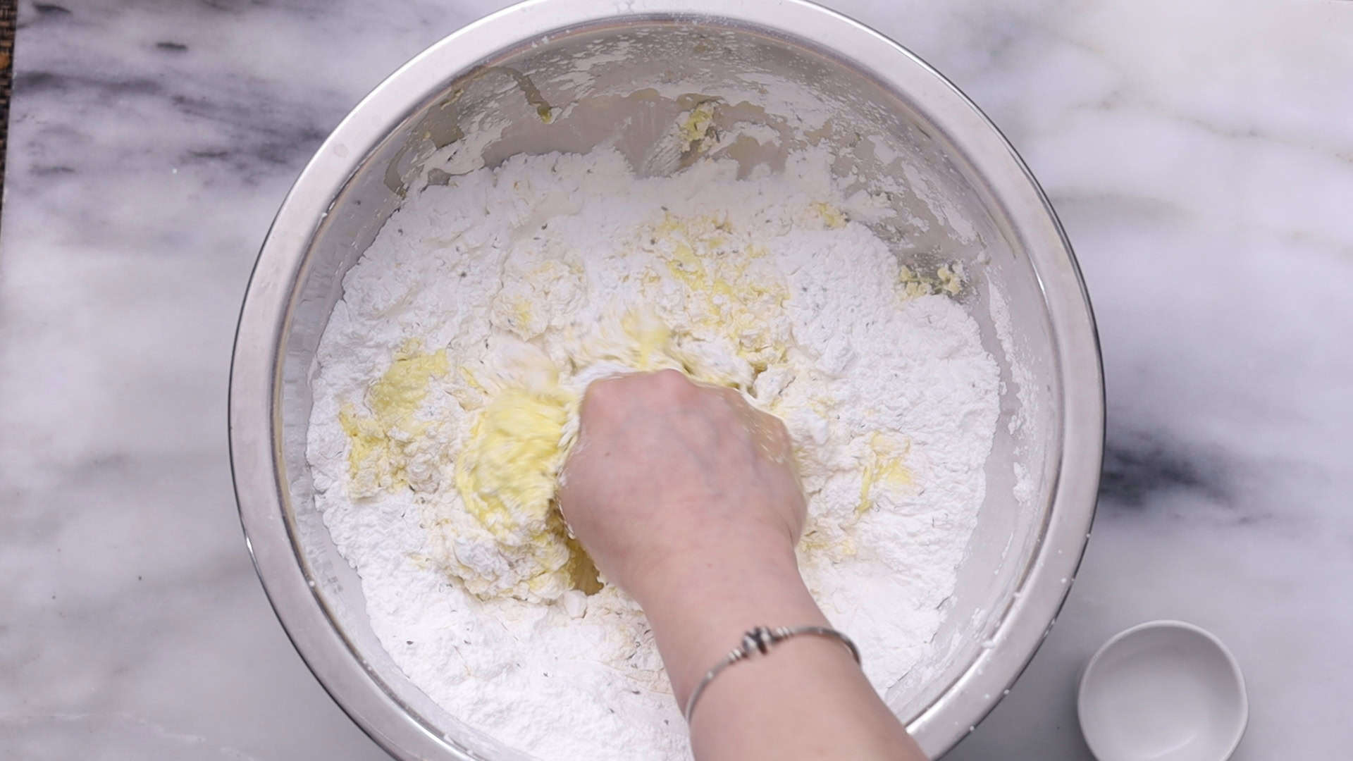Cream butter and eggs