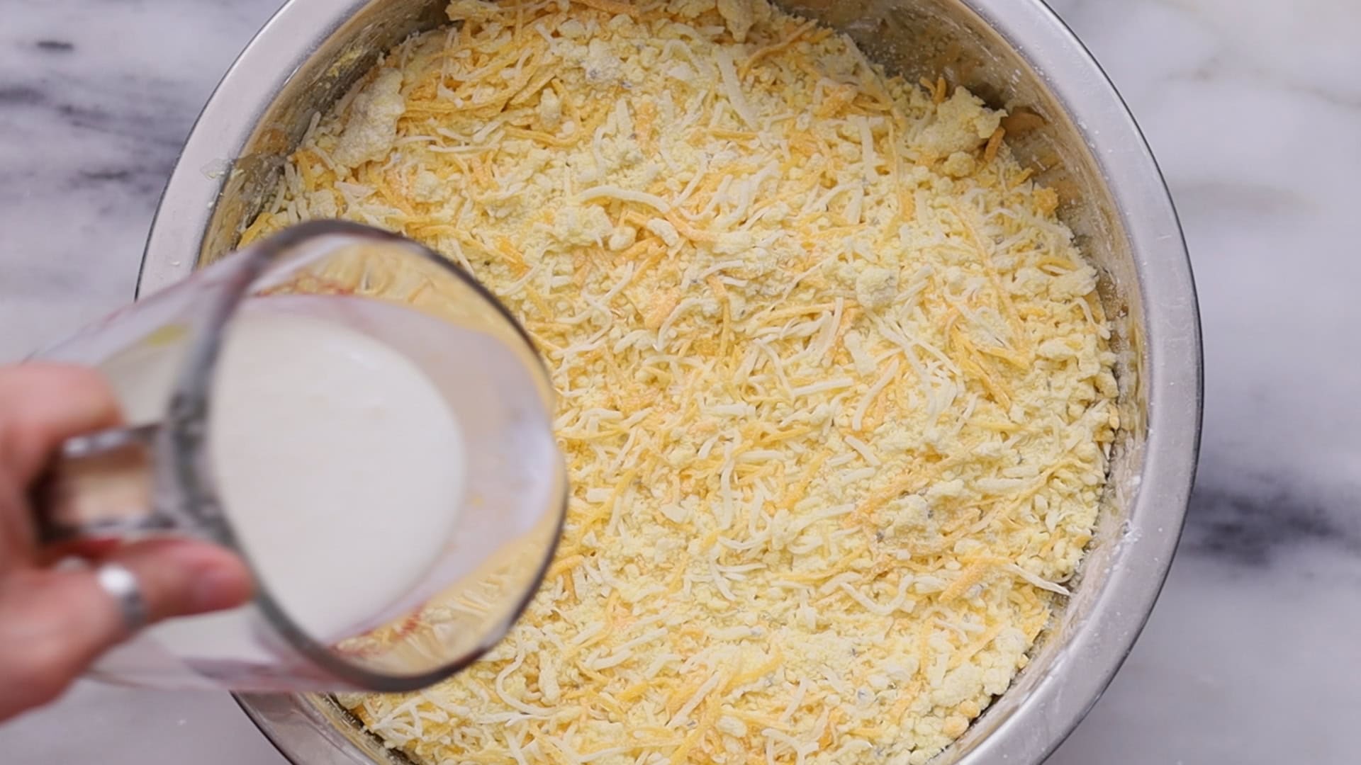Gradually mix in buttermilk.